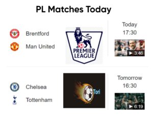 PL Today's Match