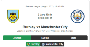 Burnley Man City